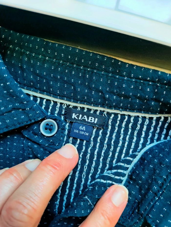 Chemise bleue 6 ans Kiabi - photo numéro 2