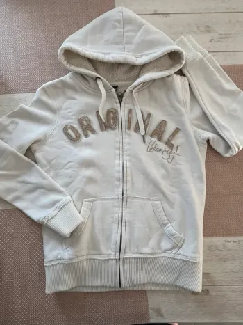 Sweat zippé à capuche S