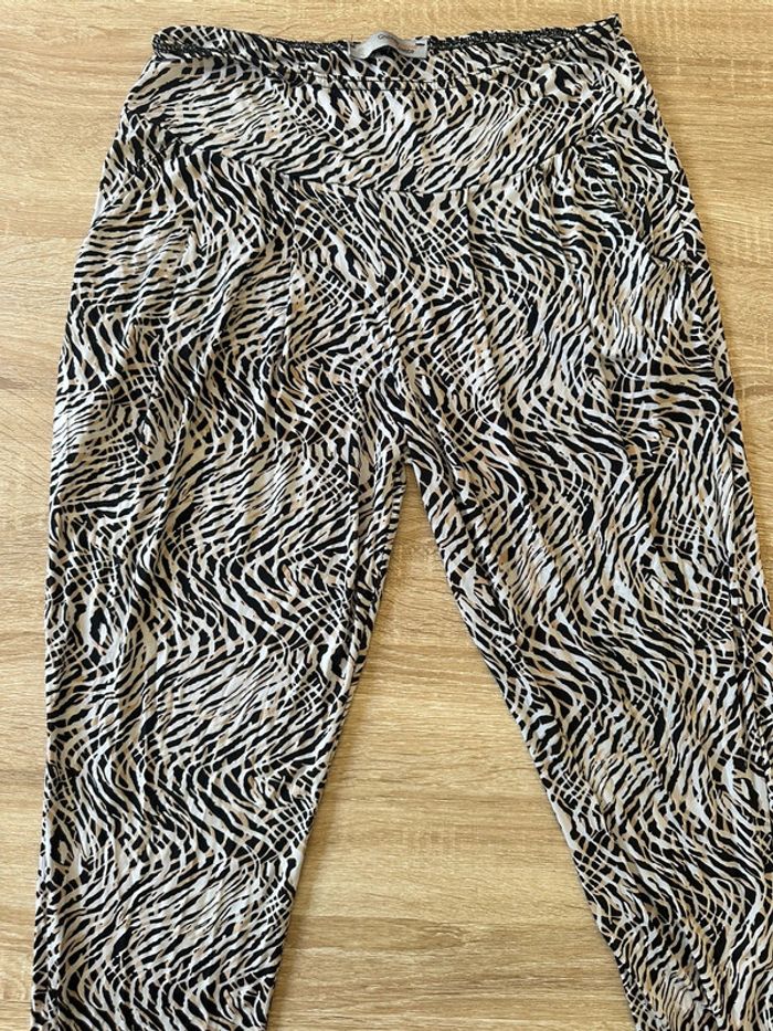 Pantalon fluide zébré