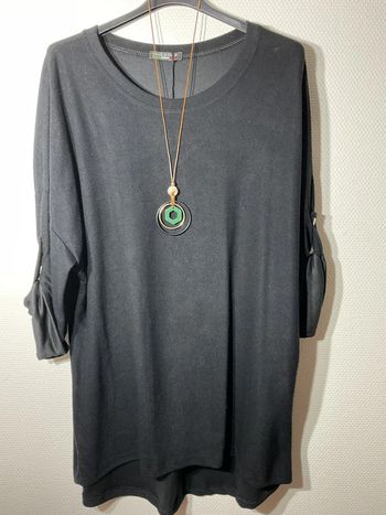 Pull long avec collier femme taille unique (42-50)- vivichy - neuf avec étiquette