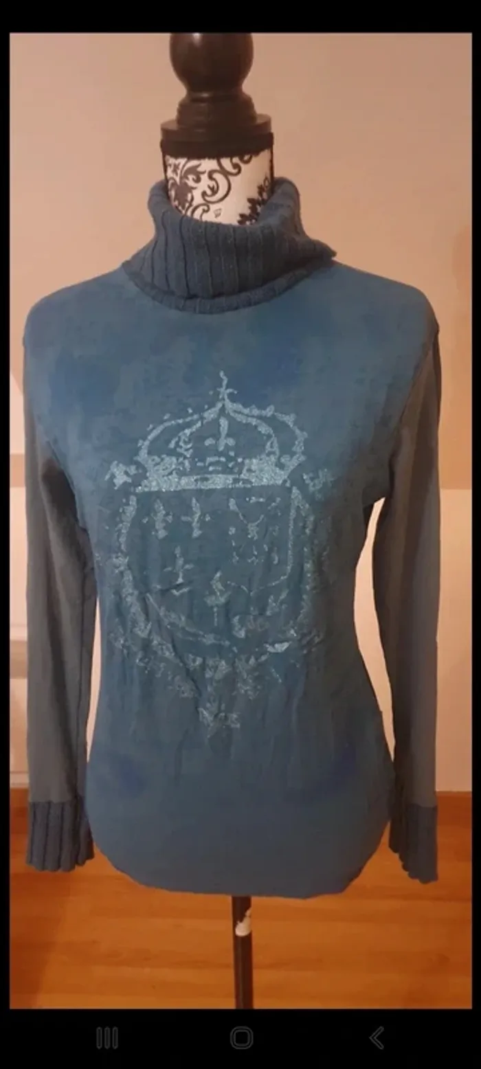 Maillot manches longues col haut