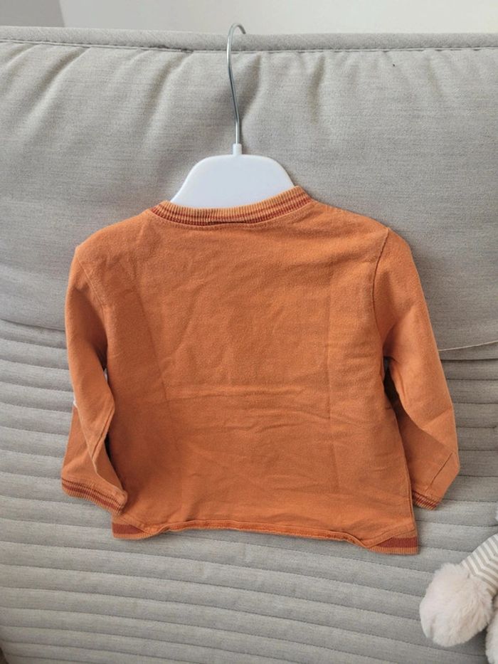 Tee shirt manches longues orange - photo numéro 3