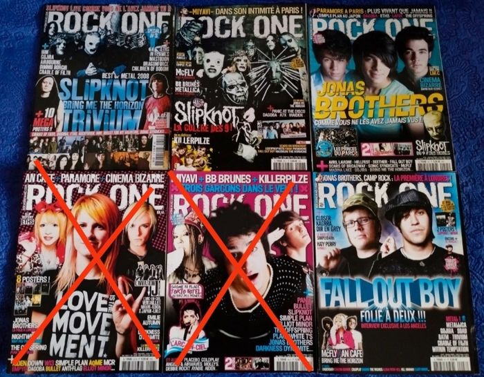 Lot 4 Magazines Rock One 43 À 47 Mai À Octobre 2008 Édition Spéciale #3 Métal Musique - photo numéro 3
