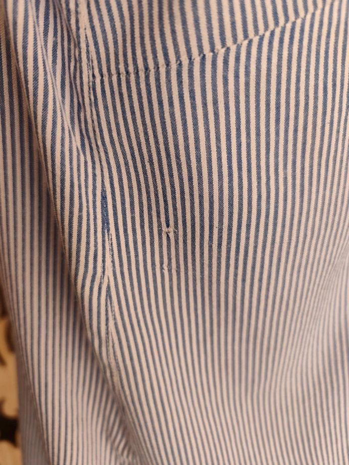 Chemise à rayures brodée T 42 Promod - photo numéro 8