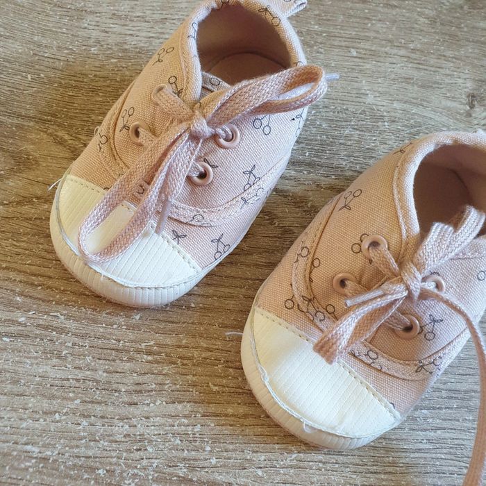 🩷 Baskets en toile à lacets Kiabi pointure 18 #emyfleury_pointure18fille - photo numéro 3
