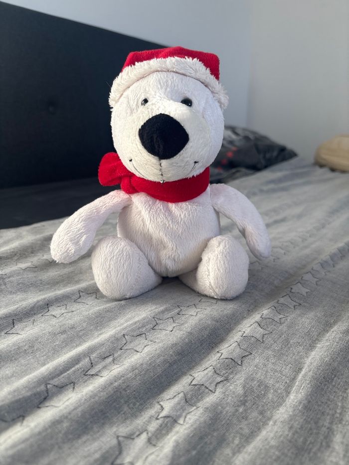 Peluche ours de Noël