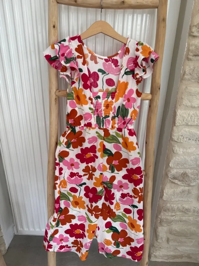 Combinaison fleurie taille 8 ans - 5 € - photo numéro 3