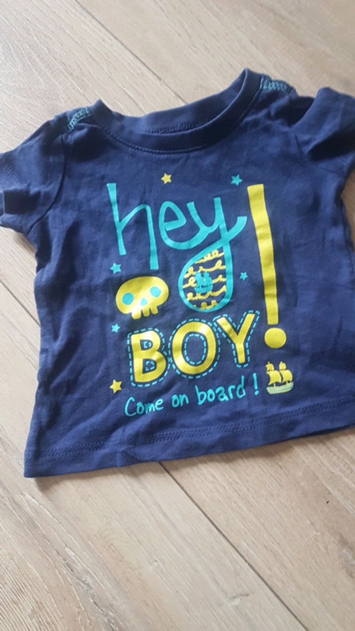 Tee shirt 3 mois in extenso Garçon manches courtes