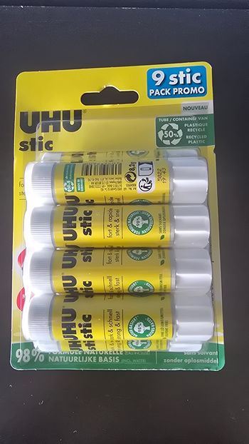Lot de 9 Stic colle UHU Neuf
