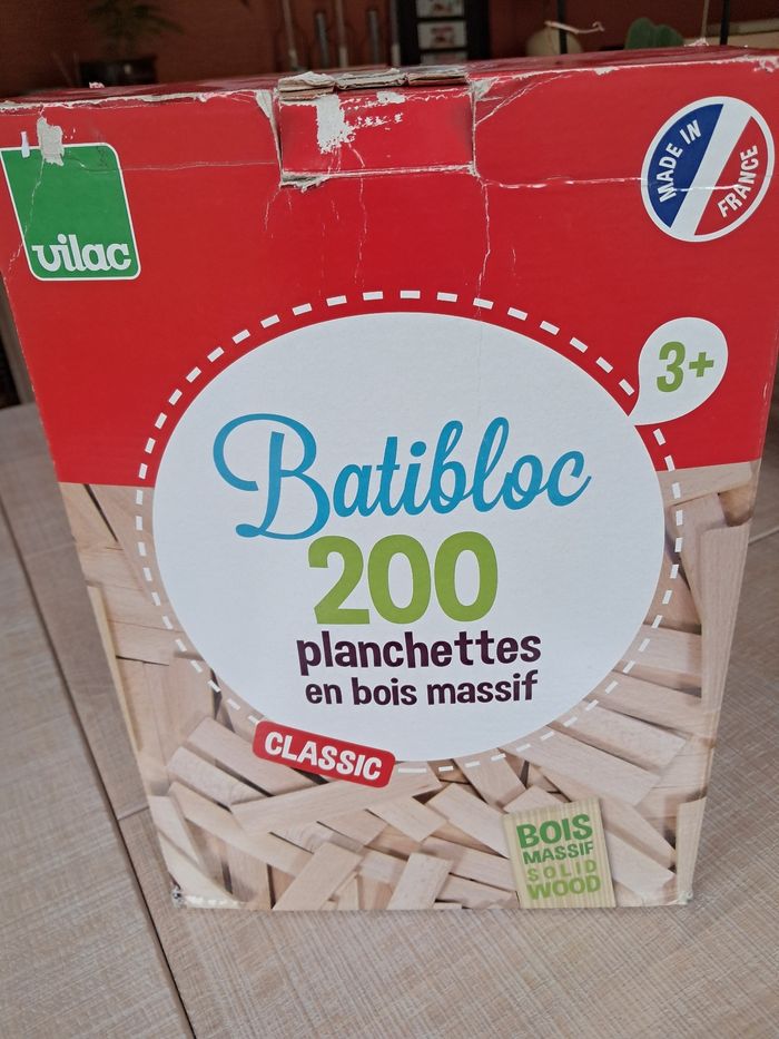 Planchettes de construction (x200) - marque Vilac
