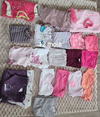 Lot de vêtements bébé fille 12 mois