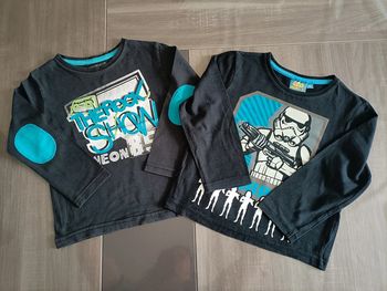 Lot de 2 T Shirts manches longues 4 ans