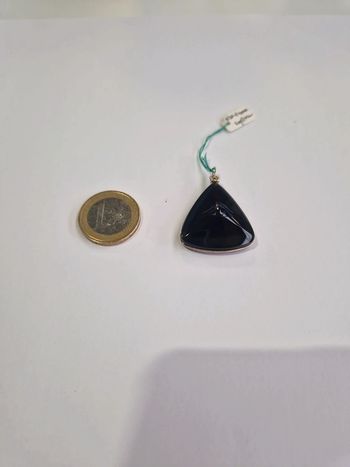 Pendentif obsidienne arc en ciel suprême oeil