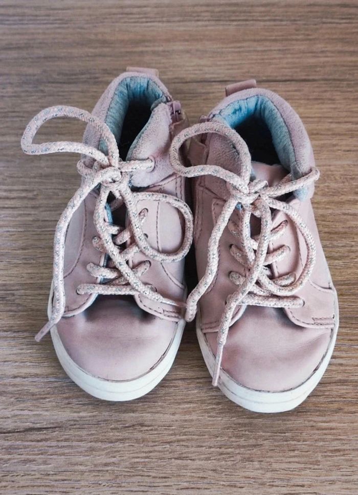 Basket rose pastel argent lacets / Obaïbi - 21 - photo numéro 3