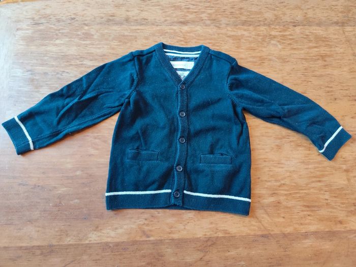 Gilet bleu marine taille 18mois Orchestra