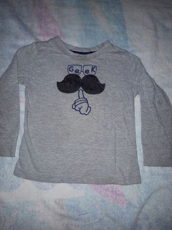 Teeshirt longue manche 3 ans mini gang