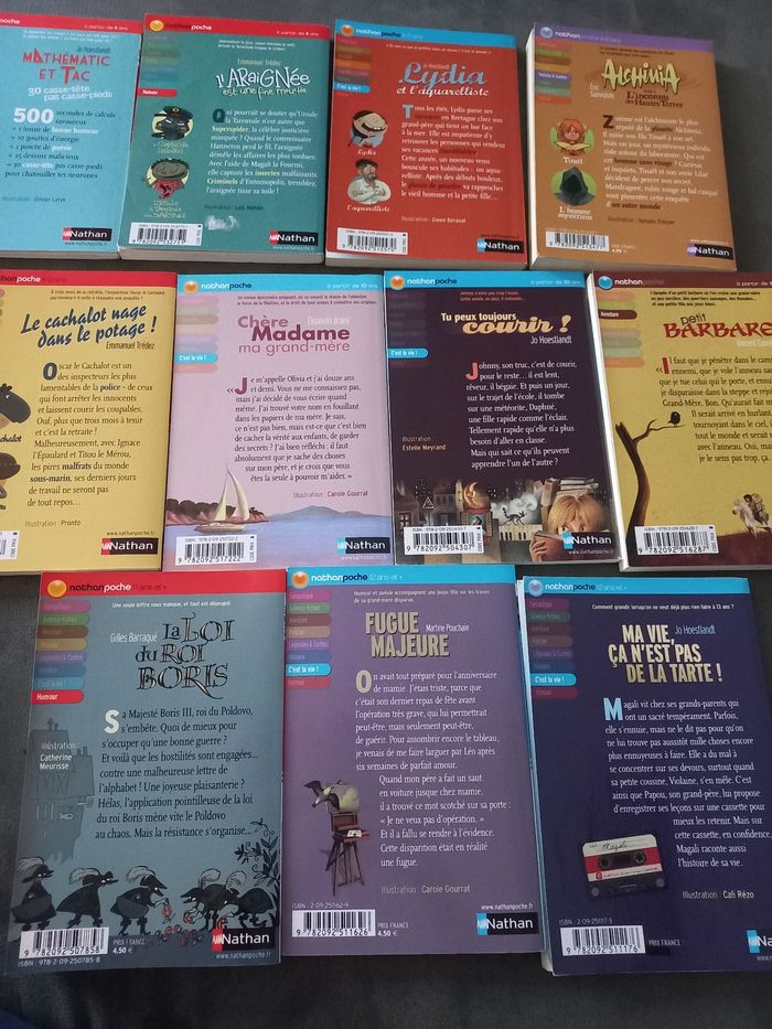 Lot 11 livres nathan poche enfant - photo numéro 2