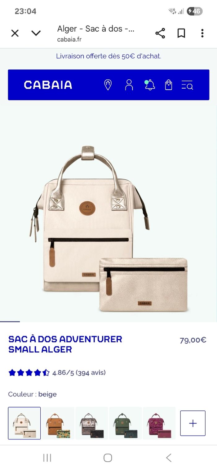 Sac a dos cabaia - photo numéro 5