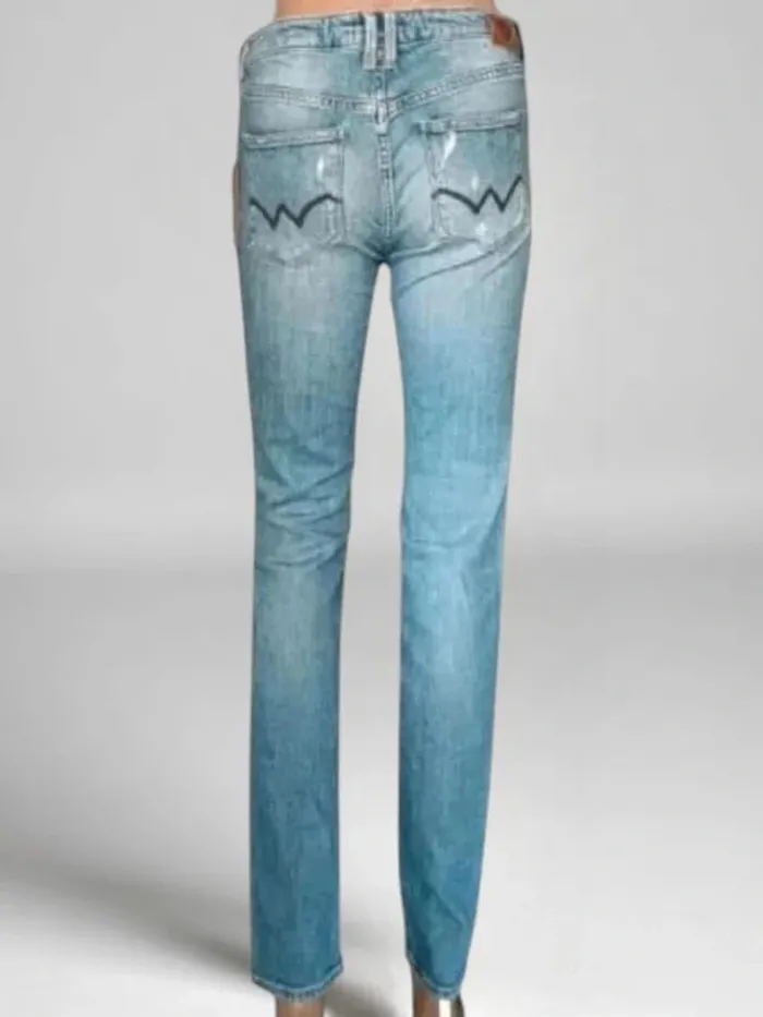 Jeans Le Temps Des Cerises 300/16 slim Pegg destroy bleu N°5 taille intermediaire stretch - photo numéro 2