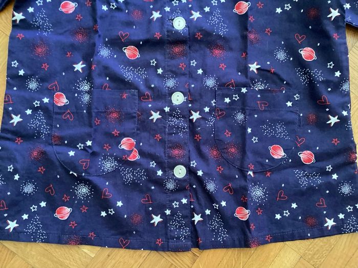 Blouse mixte motifs galaxie 86-92 cm / 12-24 mois - photo numéro 5