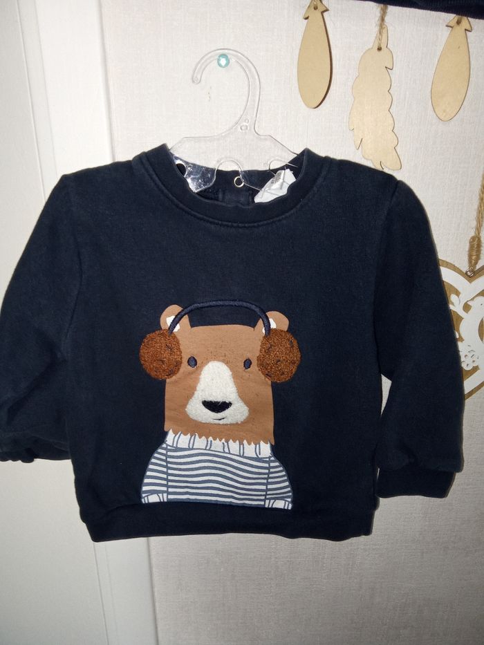 Lot de 2 pulls marine garçon Verbaudet hiver 18 mois - photo numéro 4