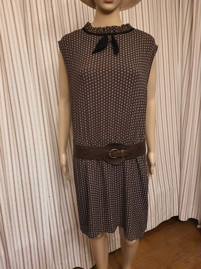 Robe Ganni marron taille XL - photo numéro 3