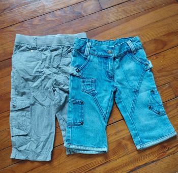 Lot bermuda et jean fin orchestra 4 ans