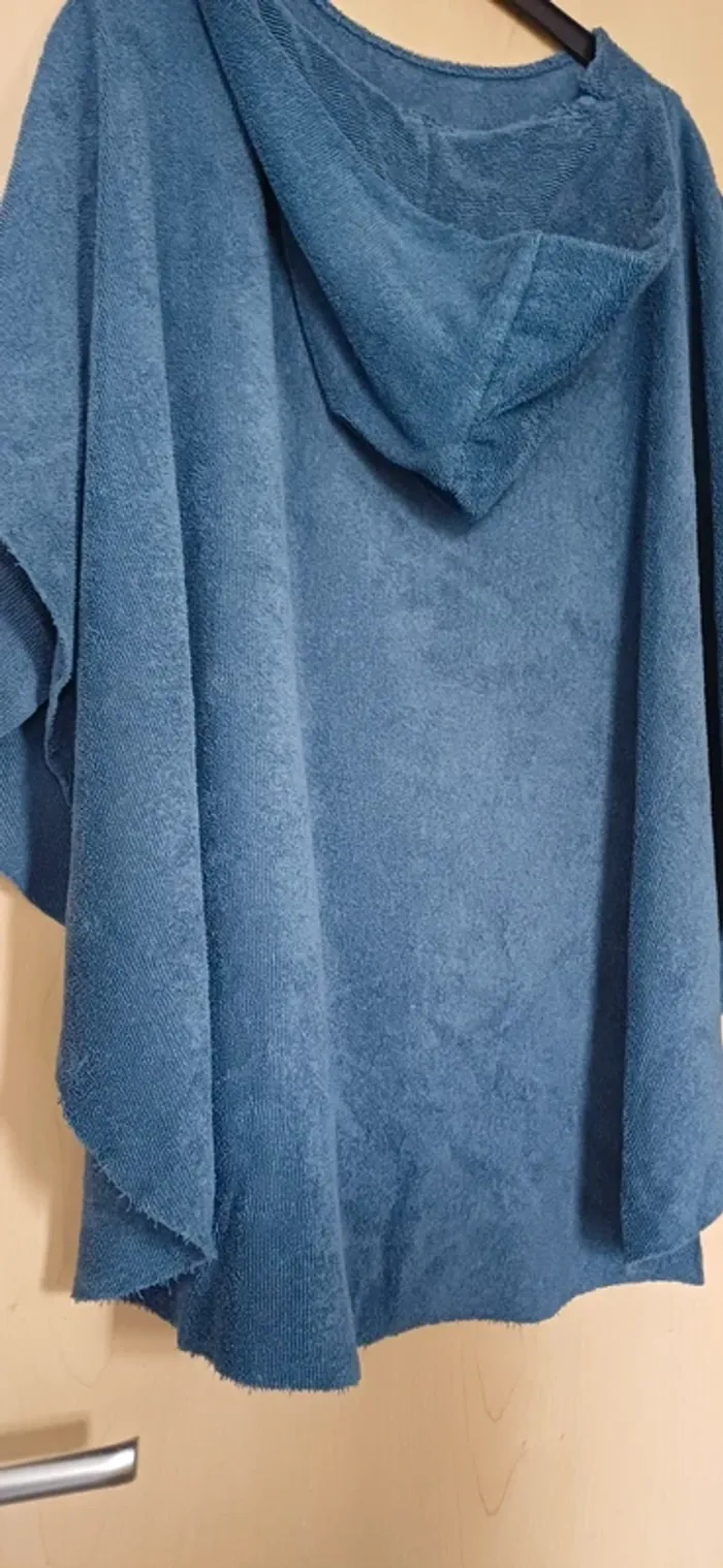 Poncho de bain h2o at home, bleu denim - photo numéro 2