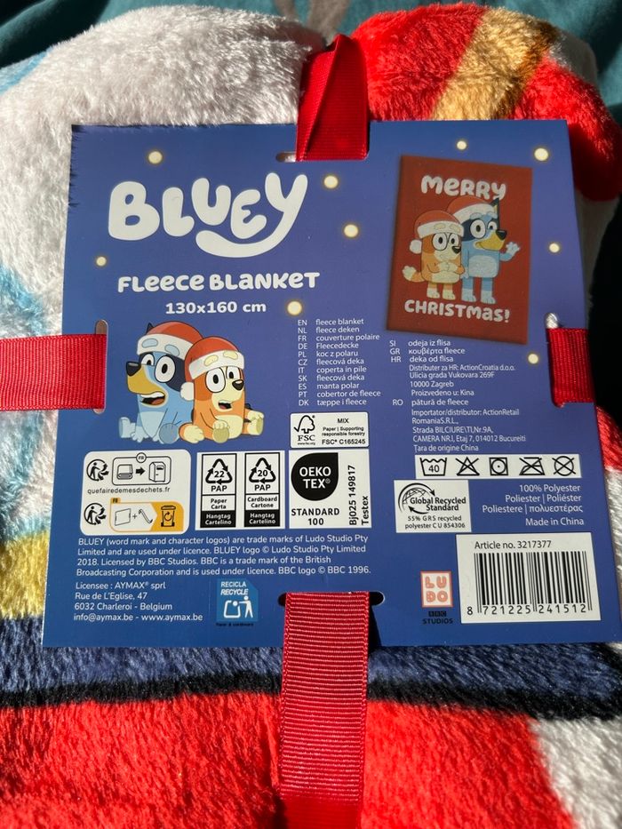 Couverture bluey Noël neuf - photo numéro 2