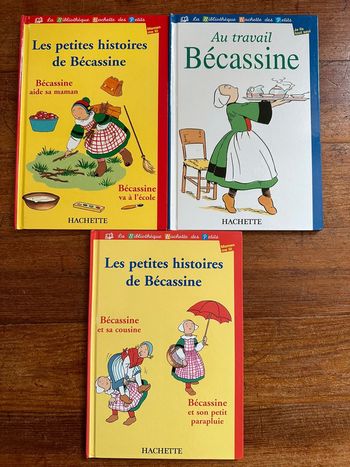 Lot de 3 livres albums Bécassine bibliothèque hachette des petits vintage