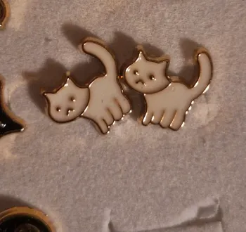 Boucle d'oreille chat