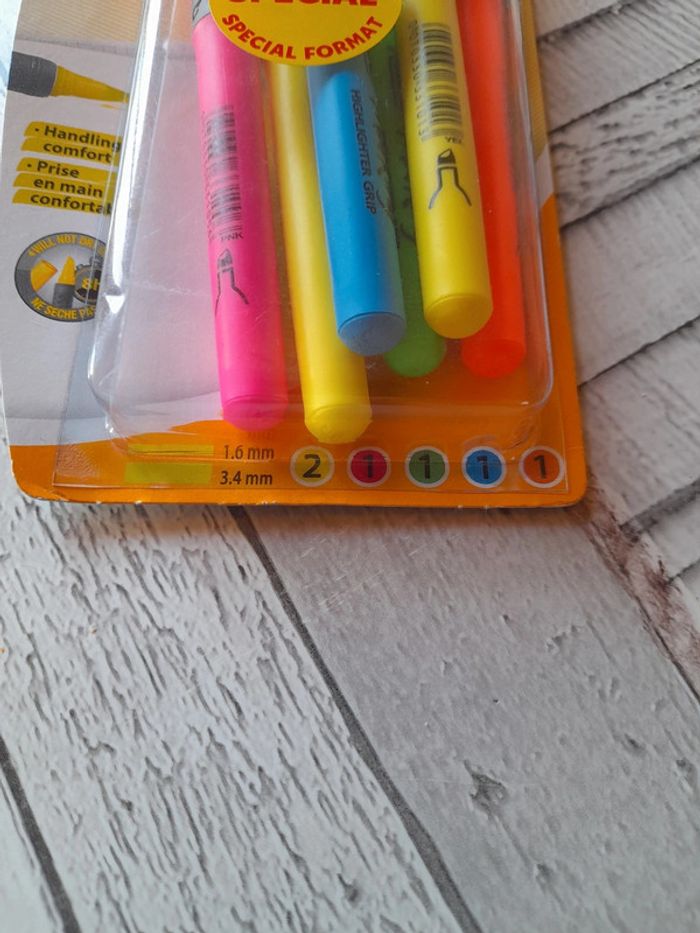 Paquet de 6 surligneurs Bic Highlighter Grip - photo numéro 2