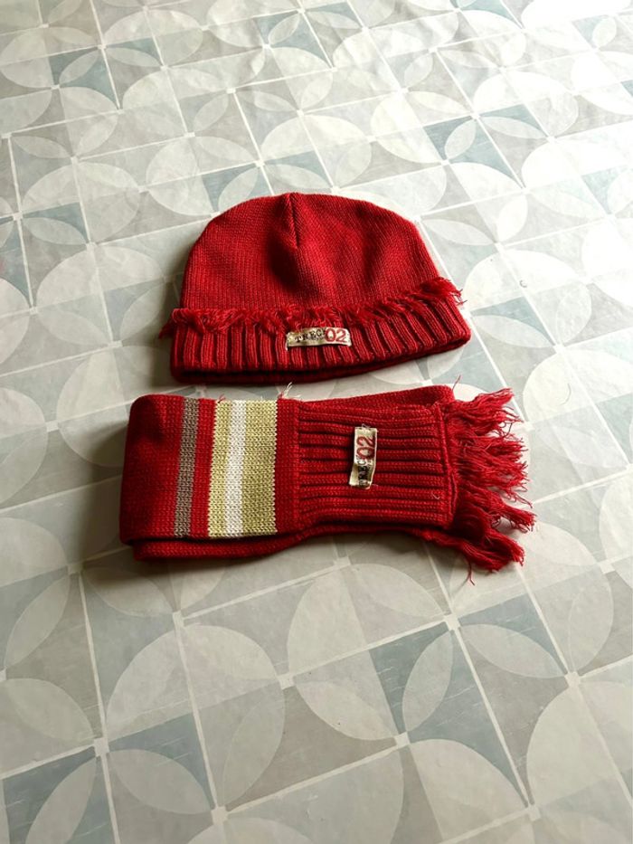 Lot bonnet + écharpe garçon - 18/23 mois - Kitiwatt - en très bon état - photo numéro 2