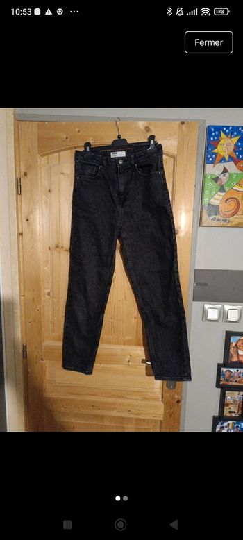 Jeans Bershka mom slim 34