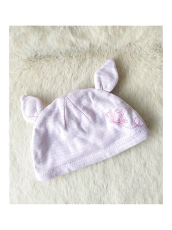 Bonnet bébé fille à oreilles mi-saison Porcinet -Winnie l'Ourson