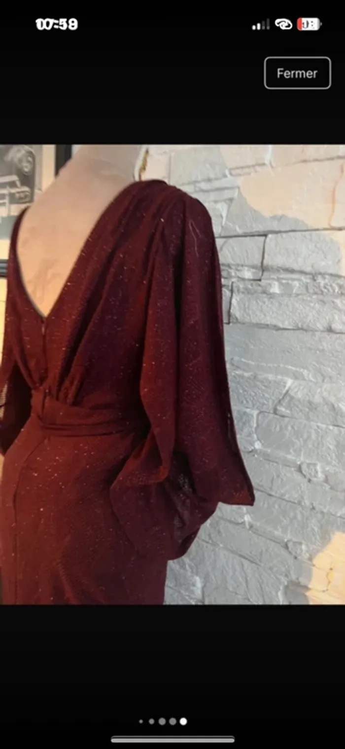 Robe de soirée Bordeaux neuve - photo numéro 11