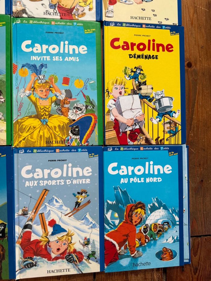 Etat moyen - Lot de 9 livres Caroline bd bibliothèque Hachette des petits cheval Amérique Noël - photo numéro 3