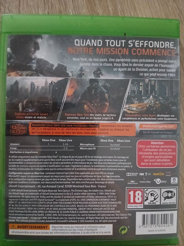 Tom clancy’s the division xbox one - photo numéro 3