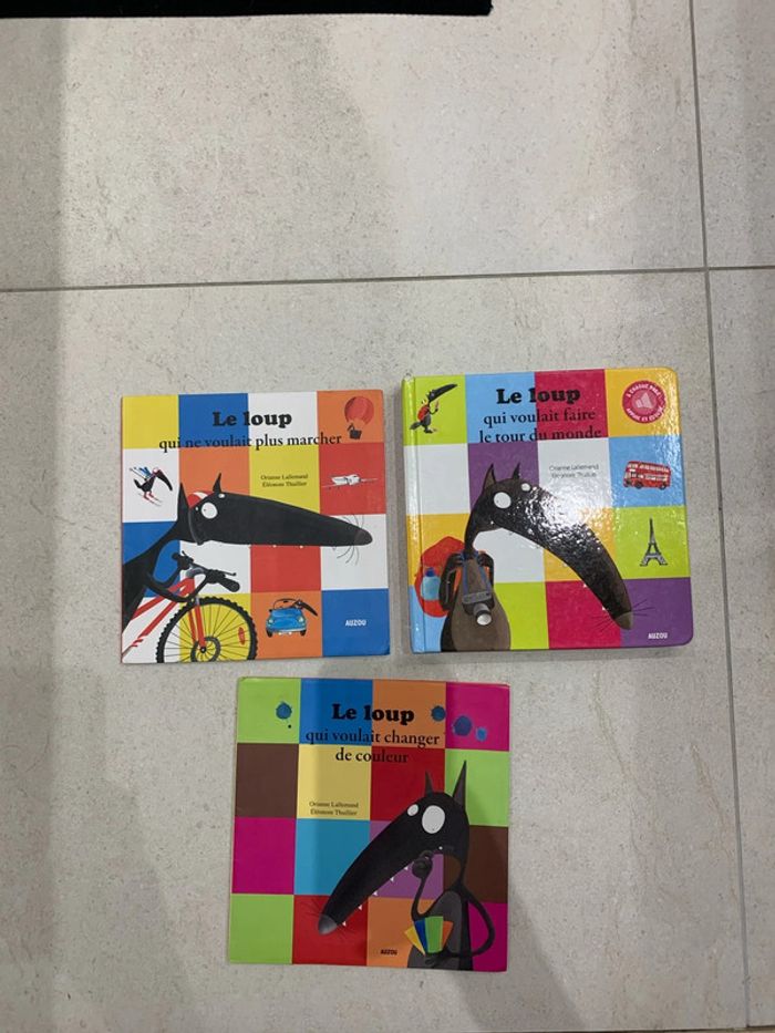 Lot 3 livres le loup
