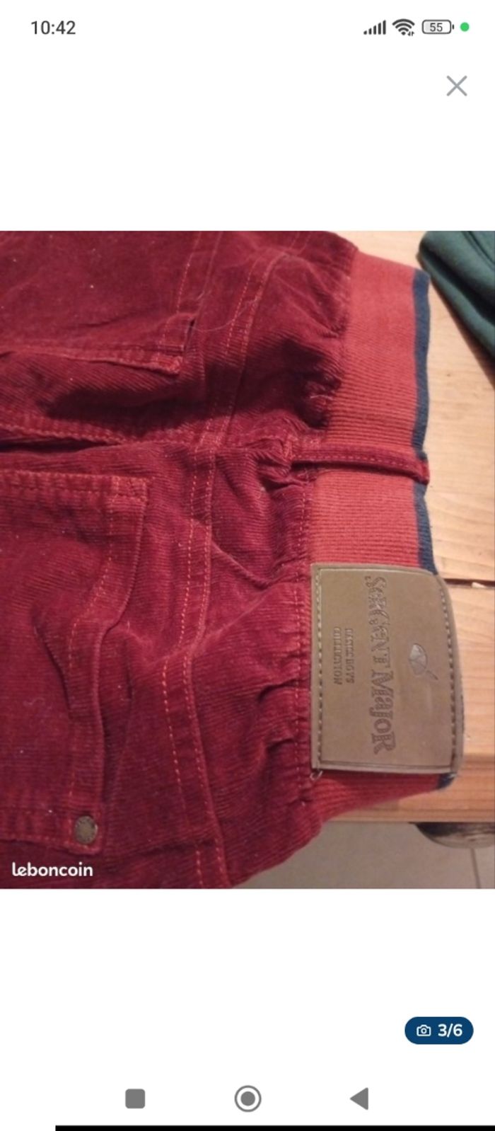 Pantalon velours sergent major - photo numéro 3