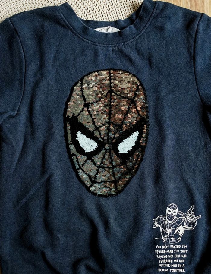 Sweat intérieur molleton interactif Spiderman - photo numéro 3