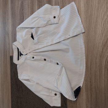 Ensemble salopette chemise garçon 12 mois
