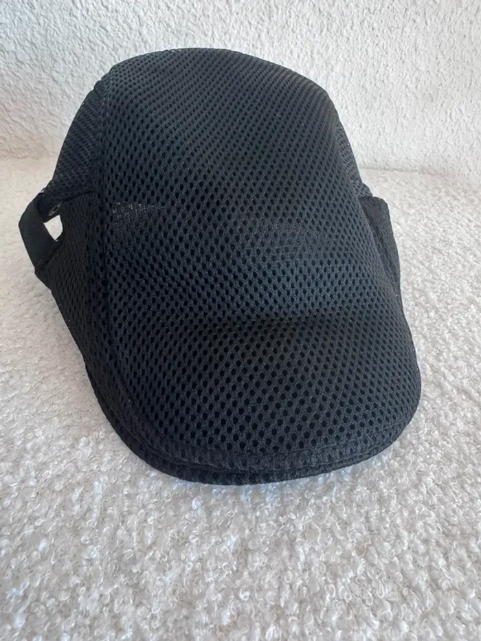Casquette plate noire Babeyond – Style Vintage - Maille respirante – Taille réglable - photo numéro 2