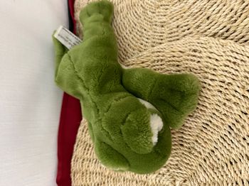 Peluche doudou Grenouille Vert blanc 26 cm Anna Club Plush