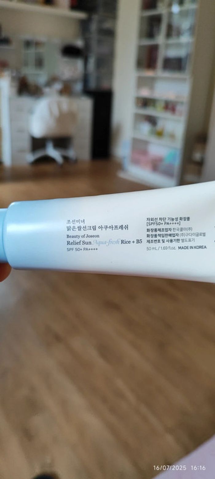 Kbeauty Beauty Of Joseon Crème Solaire Légère Relief Sun Aqua-Fresh Riz + B5 SPF50+ PA4+ 50 ml - photo numéro 5