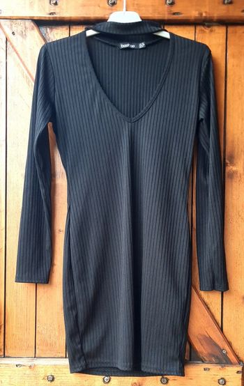 Robe noire boohoo 38
