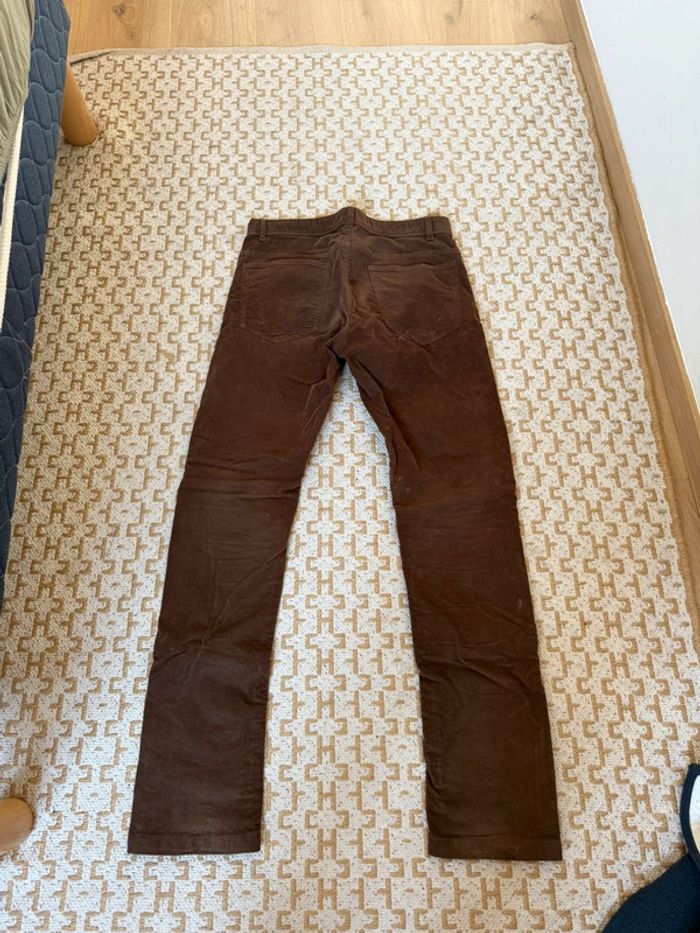 Pantalon marron style velours Tex - photo numéro 4