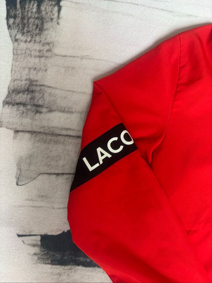 Veste Lacoste d’extérieur/survêtement rouge et noir taille S 46/48 - photo numéro 6