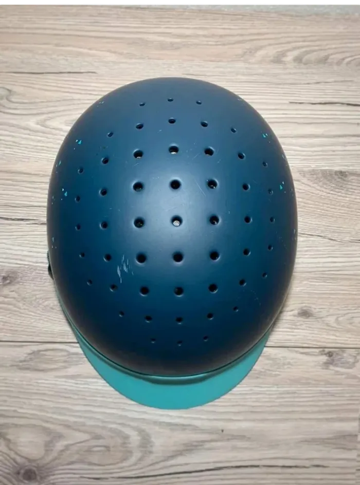 Bombe  d’équitation  bleu taille S - photo numéro 3