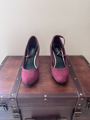 Chaussures à talons bordeaux